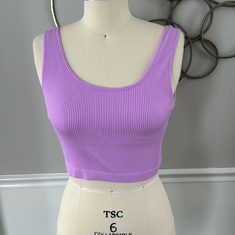 Workout light purple top